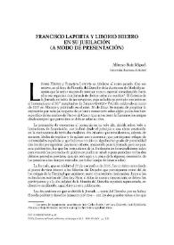 Francisco Laporta y Liborio Hierro en su jubilación (a modo de presentación) / Alfonso Ruiz Miguel | Biblioteca Virtual Miguel de Cervantes