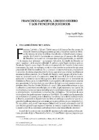 Francisco Laporta y Liborio Hierro y los principios jurídicos / Josep Aguiló Regla | Biblioteca Virtual Miguel de Cervantes