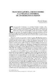 Francisco Laporta, Liborio Hierro y la vigencia universal de los derechos humanos / Macario Alemany | Biblioteca Virtual Miguel de Cervantes