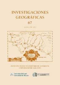 Investigaciones Geográficas. Núm. 67, 2017 | Biblioteca Virtual Miguel de Cervantes