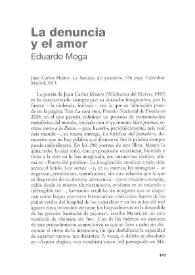 La denuncia y el amor / Eduardo Moga | Biblioteca Virtual Miguel de Cervantes