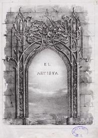Más información sobre El Artista (Madrid. 1835). Tomo I, 5 de enero de 1835
