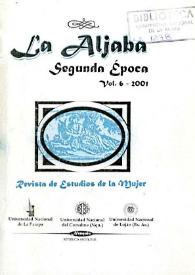 La Aljaba. Segunda Época: revista de estudios de la mujer. Volumen VI, 2001 | Biblioteca Virtual Miguel de Cervantes
