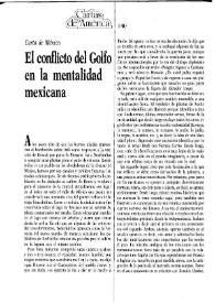 Carta de México: "El conflicto del Golfo en la mentalidad mexicana" / Manuel Ulacia | Biblioteca Virtual Miguel de Cervantes