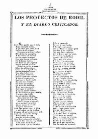 Los Proyectos de Rodil y el diablo criticador | Biblioteca Virtual Miguel de Cervantes