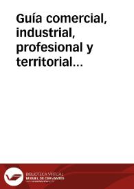 Guía comercial, industrial, profesional y territorial con agenda de bufete para... de Valencia y su provincia: Año 1921 | Biblioteca Virtual Miguel de Cervantes