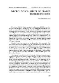Necrológica. Míkel de Epalza Ferrer (1938-2008) / Luis F. Bernabé Pons | Biblioteca Virtual Miguel de Cervantes