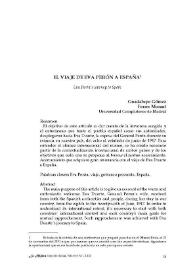 El viaje de Eva Perón a España  / Guadalupe Gómez-Ferrer Morant | Biblioteca Virtual Miguel de Cervantes