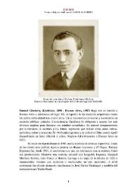 Samuel Glusberg (Kischinev, 1898 - Buenos Aires, 1987) [Semblanza] / Verónica Delgado | Biblioteca Virtual Miguel de Cervantes