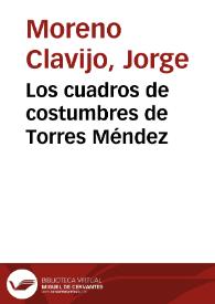 Los cuadros de costumbres de Torres Méndez | Biblioteca Virtual Miguel de Cervantes