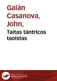 Taitas tántricos taoístas | Biblioteca Virtual Miguel de Cervantes