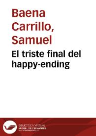El triste final del happy-ending | Biblioteca Virtual Miguel de Cervantes