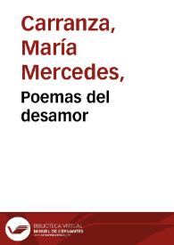 Poemas del desamor | Biblioteca Virtual Miguel de Cervantes