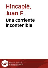 Una corriente incontenible | Biblioteca Virtual Miguel de Cervantes