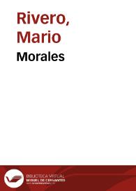 Morales | Biblioteca Virtual Miguel de Cervantes