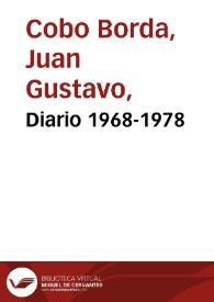 Diario 1968-1978 | Biblioteca Virtual Miguel de Cervantes