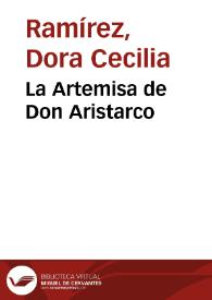 La Artemisa de Don Aristarco | Biblioteca Virtual Miguel de Cervantes