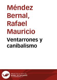 Ventarrones y canibalismo | Biblioteca Virtual Miguel de Cervantes