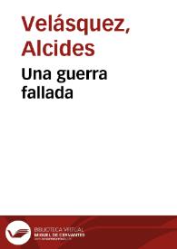 Una guerra fallada | Biblioteca Virtual Miguel de Cervantes