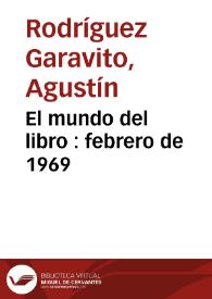 El mundo del libro : febrero de 1969 | Biblioteca Virtual Miguel de Cervantes