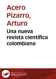 Una nueva revista científica colombiana | Biblioteca Virtual Miguel de Cervantes