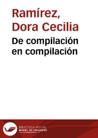 De compilación en compilación | Biblioteca Virtual Miguel de Cervantes