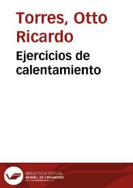 Ejercicios de calentamiento | Biblioteca Virtual Miguel de Cervantes