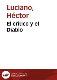 El crítico y el Diablo | Biblioteca Virtual Miguel de Cervantes