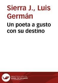 Un poeta a gusto con su destino | Biblioteca Virtual Miguel de Cervantes