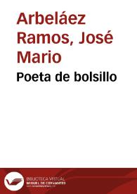 Poeta de bolsillo | Biblioteca Virtual Miguel de Cervantes