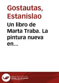 Un libro de Marta Traba. La pintura nueva en latinoamérica | Biblioteca Virtual Miguel de Cervantes