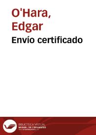 Envío certificado | Biblioteca Virtual Miguel de Cervantes
