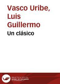Un clásico | Biblioteca Virtual Miguel de Cervantes