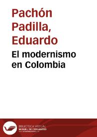 El modernismo en Colombia | Biblioteca Virtual Miguel de Cervantes
