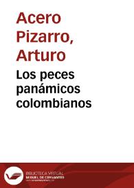 Los peces panámicos colombianos | Biblioteca Virtual Miguel de Cervantes