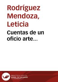 Cuentas de un oficio arte... | Biblioteca Virtual Miguel de Cervantes