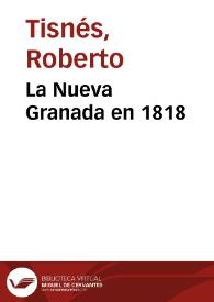 La Nueva Granada en 1818 | Biblioteca Virtual Miguel de Cervantes