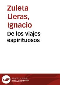 De los viajes espirituosos | Biblioteca Virtual Miguel de Cervantes