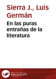 En las puras entrañas de la literatura | Biblioteca Virtual Miguel de Cervantes