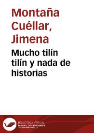 Mucho tilín tilín y nada de historias | Biblioteca Virtual Miguel de Cervantes