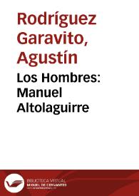 Los Hombres: Manuel Altolaguirre | Biblioteca Virtual Miguel de Cervantes