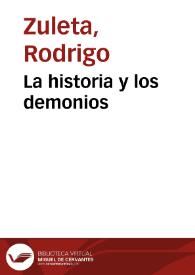 La historia y los demonios | Biblioteca Virtual Miguel de Cervantes