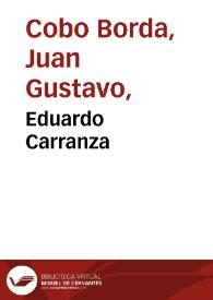 Eduardo Carranza | Biblioteca Virtual Miguel de Cervantes