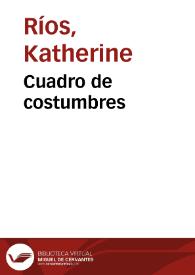 Cuadro de costumbres | Biblioteca Virtual Miguel de Cervantes