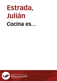 Cocina es... | Biblioteca Virtual Miguel de Cervantes