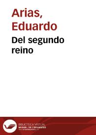 Del segundo reino | Biblioteca Virtual Miguel de Cervantes