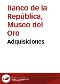 Adquisiciones | Biblioteca Virtual Miguel de Cervantes