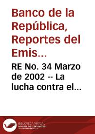 RE No. 34 Marzo de 2002 -- La lucha contra el desempleo: experiencias internacionales | Biblioteca Virtual Miguel de Cervantes