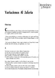 Variaciones Al Jaferia / Abu Ibn Safar | Biblioteca Virtual Miguel de Cervantes