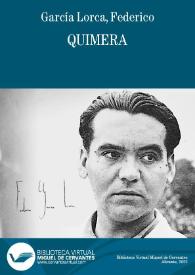 Quimera / Federico García Lorca | Biblioteca Virtual Miguel de Cervantes